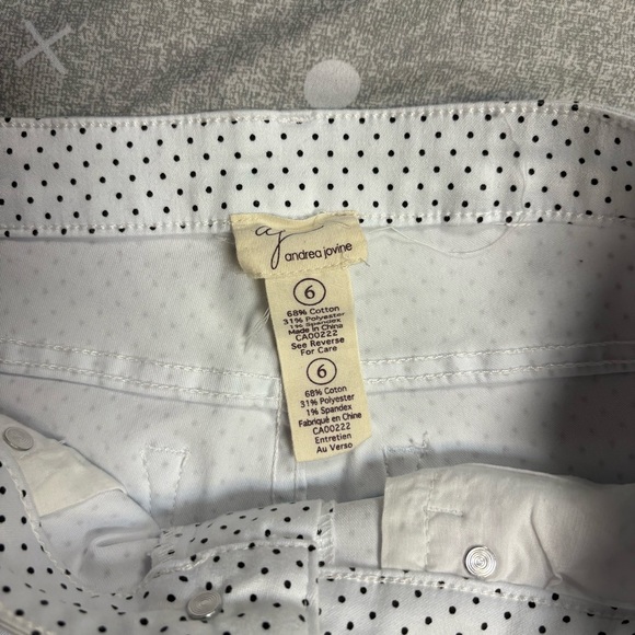 Andrea Jovine White Polka Dot Jeans - Picture 3 of 3